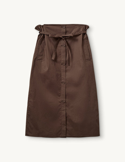 CYPRUS MAXI SKIRT CHOCOLATE