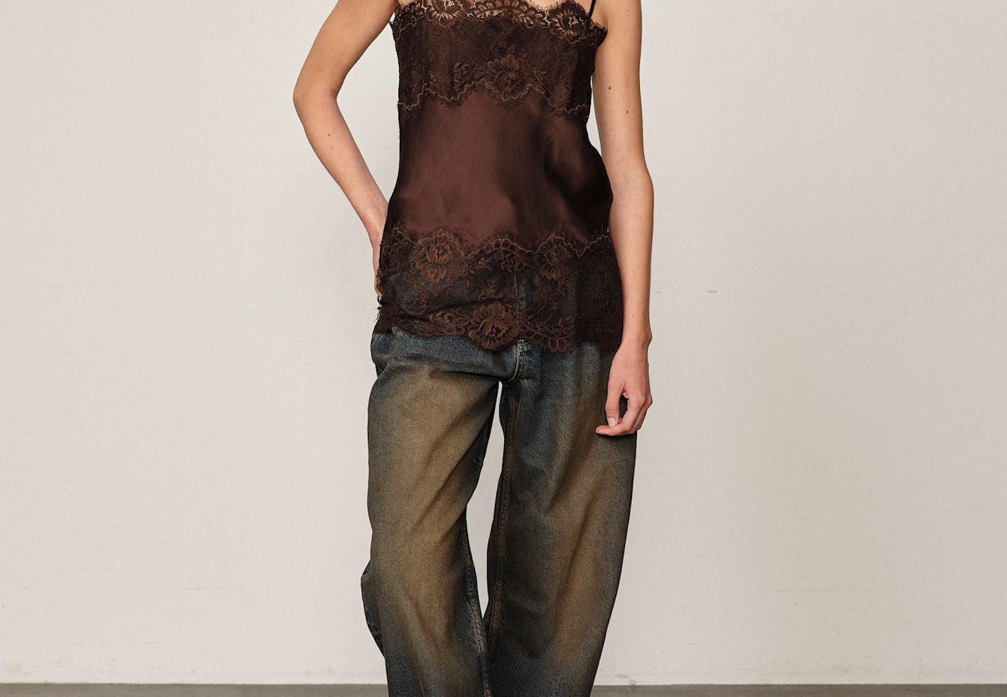 LINNEA TOP-JAVA BROWN