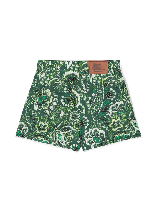 ETRO KIDS Pegaso-motif Paisley-print Shorts