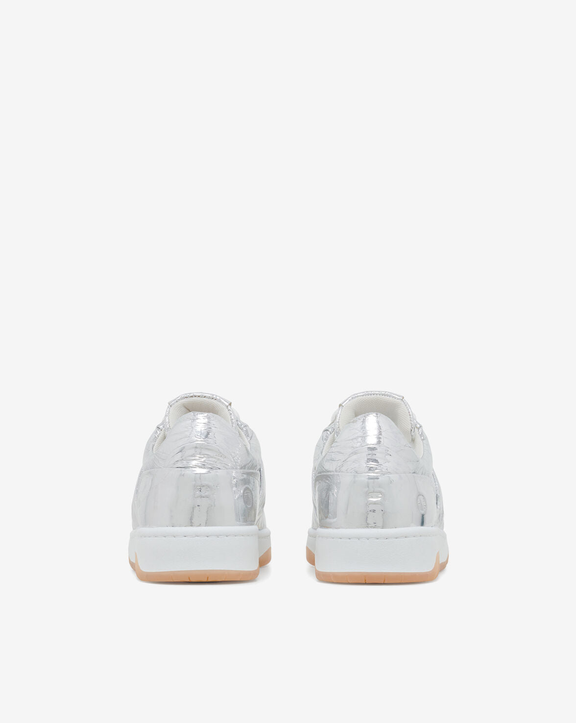 IRO ALEX SILVER LEATHER SNEAKERS