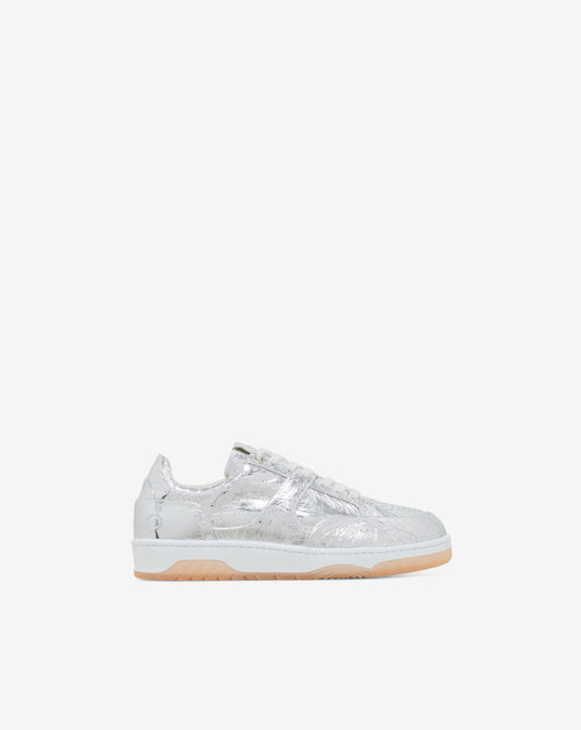 IRO ALEX SILVER LEATHER SNEAKERS
