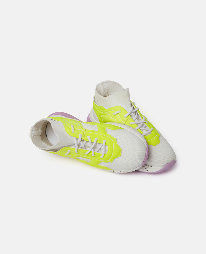 STELLA McCARTNEY KIDS Neon Cage Lace-Up Sock Trainers