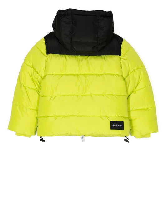 NEIL BARRETT KIDS Colour-block padded jacket
