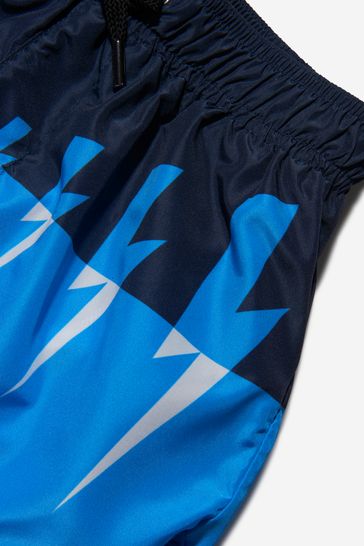 NEIL BARRETT KIDS Swim Shorts in Blue