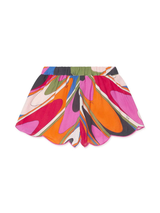 EMILIO PUCCI JUNIOR Onde-Print Shorts
