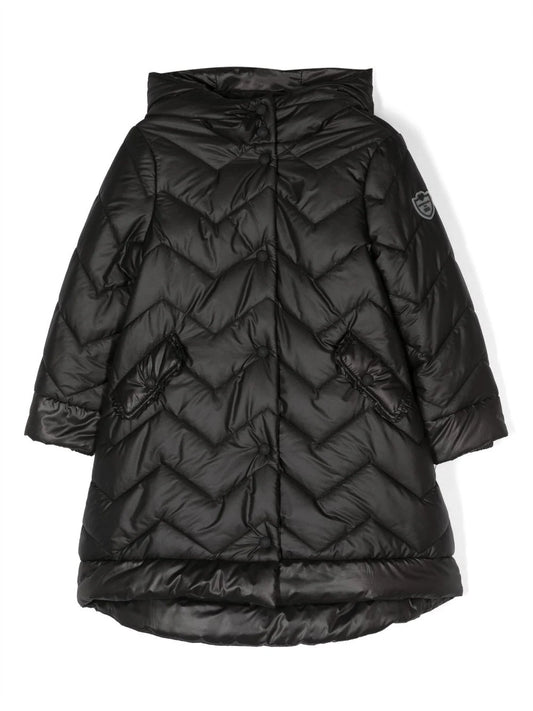 MONNALISA Quilted technical fabric down jacket