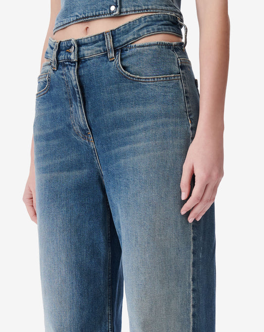 IRO LAMBERTA Oversized Cut-out Jeans