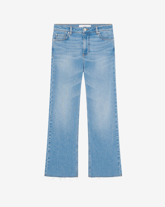 IRO BRUNI Cropped Jeans with Raw Edges