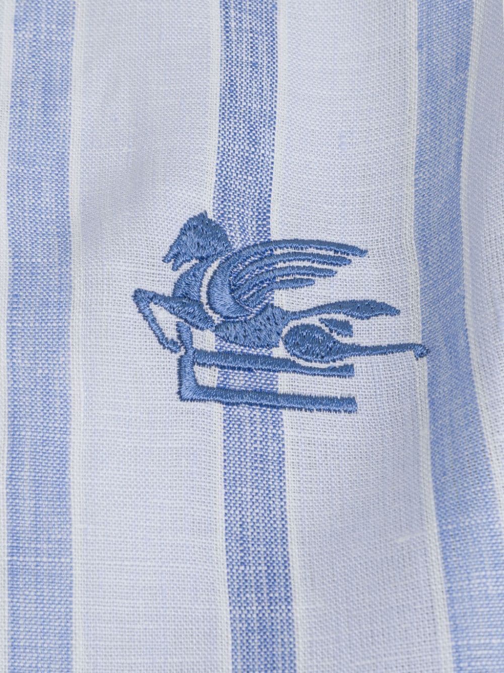 ETRO KIDS Striped Linen Shirt