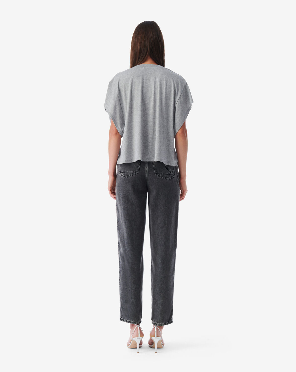 IRO BASILYA Oversized V-neck T-shirt