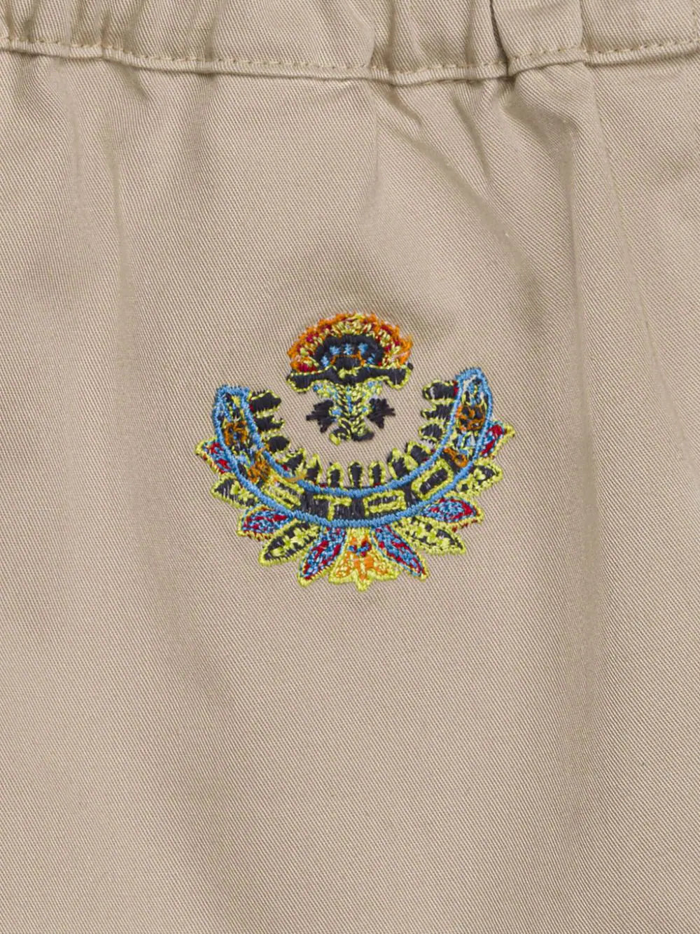 ETRO KIDS Embroidered Gabardine Shorts