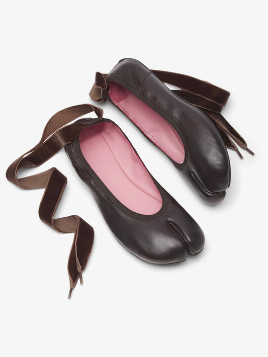 CHOCOLATE BROWN LIBERTAS BAREFOOT BALLERINA