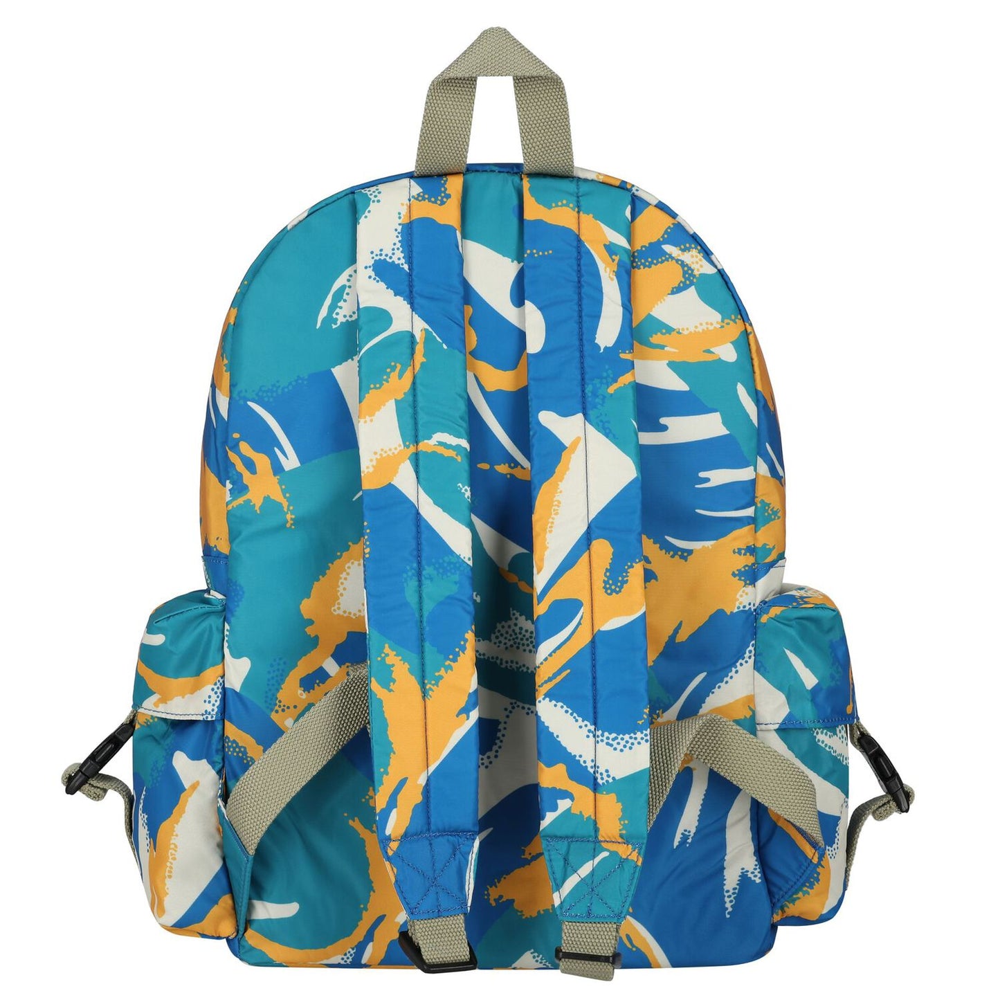 Blue & Yellow Abstract Backpack