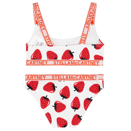 Girls Ivory Strawberry Bikini