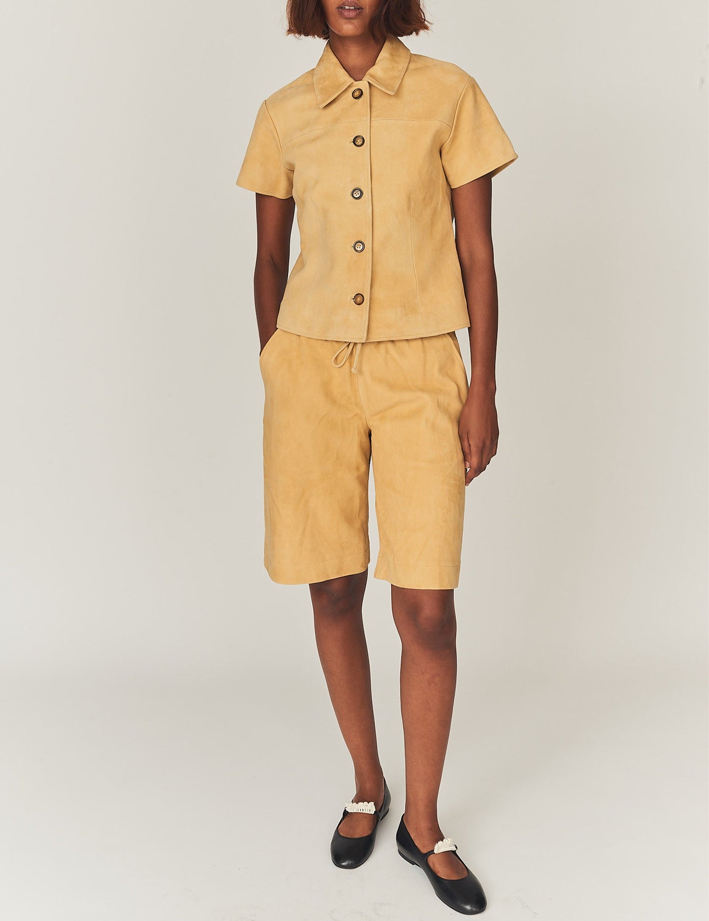 Suede Camp Shirt Pollen