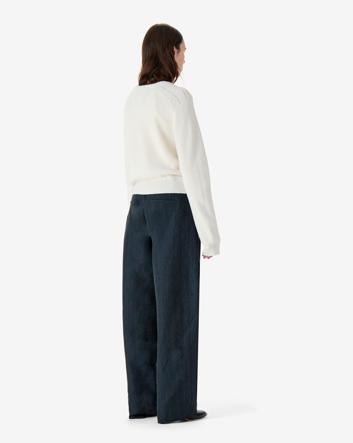 RIBBED SWEATER WITH ROUND NECK