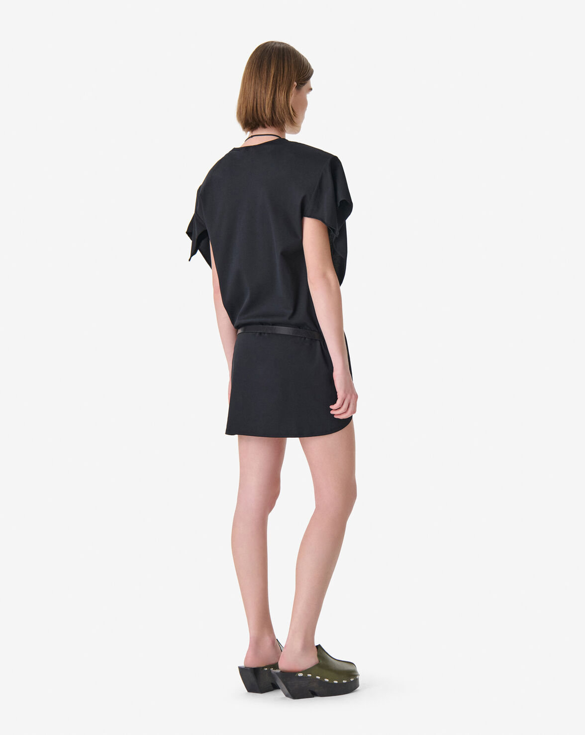 RUFFLE T SHIRT DRESS