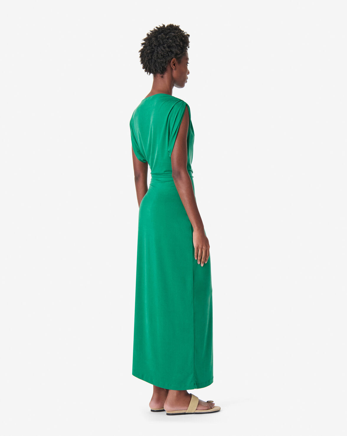 DRAPED LONG DRESS