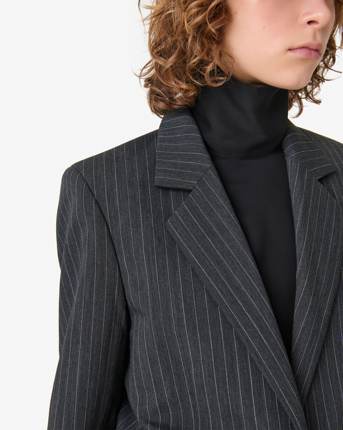 STRIPED SUIT JACKET