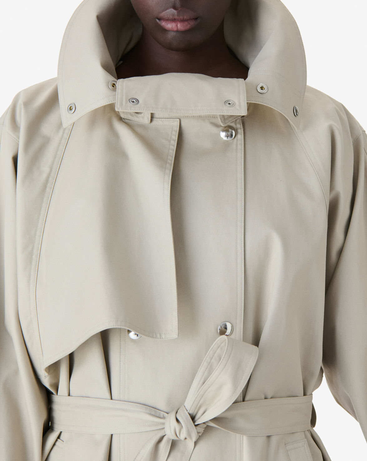 SHORT BELTED TRENCH COAT