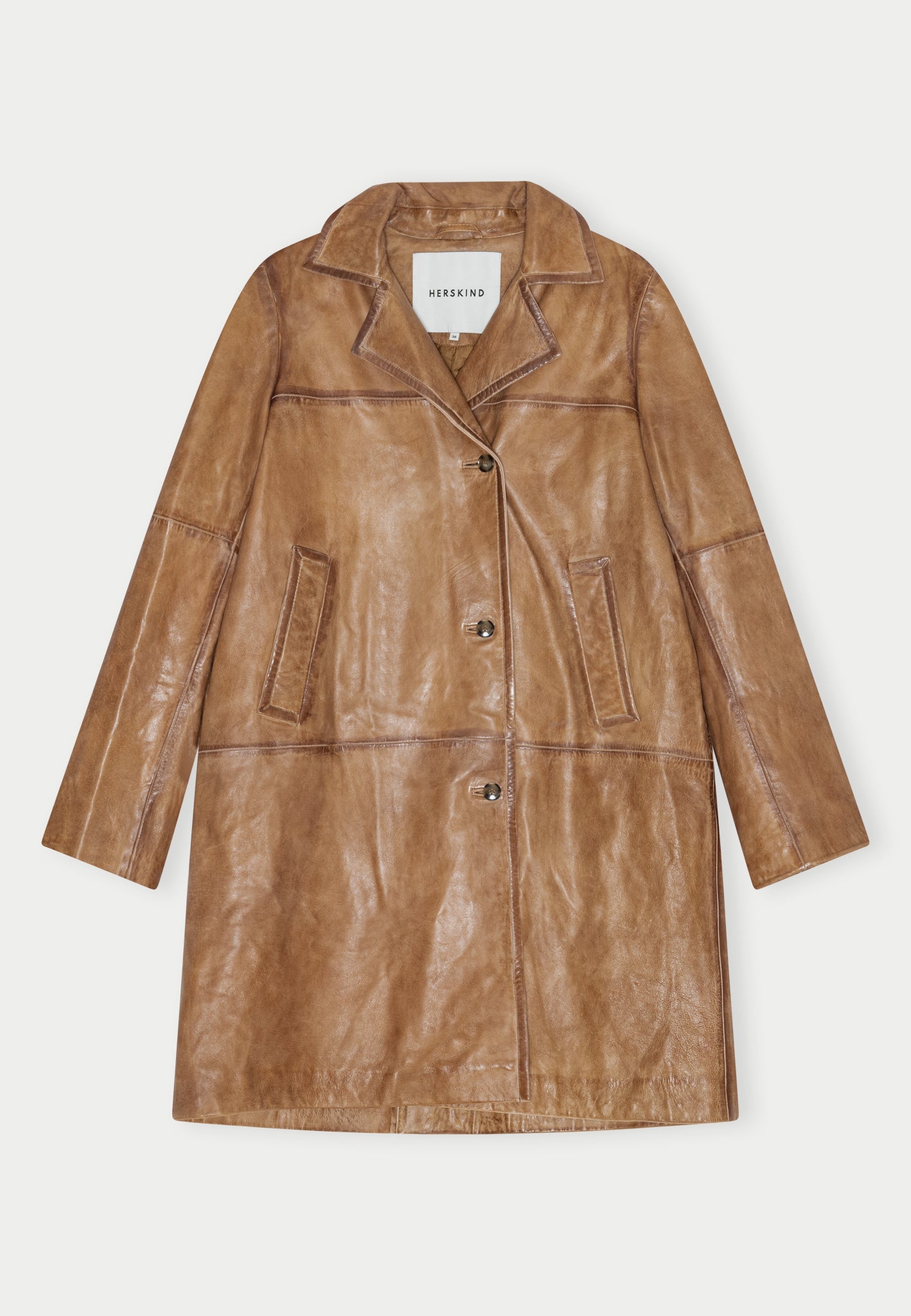 SHELLY LEATHER COAT