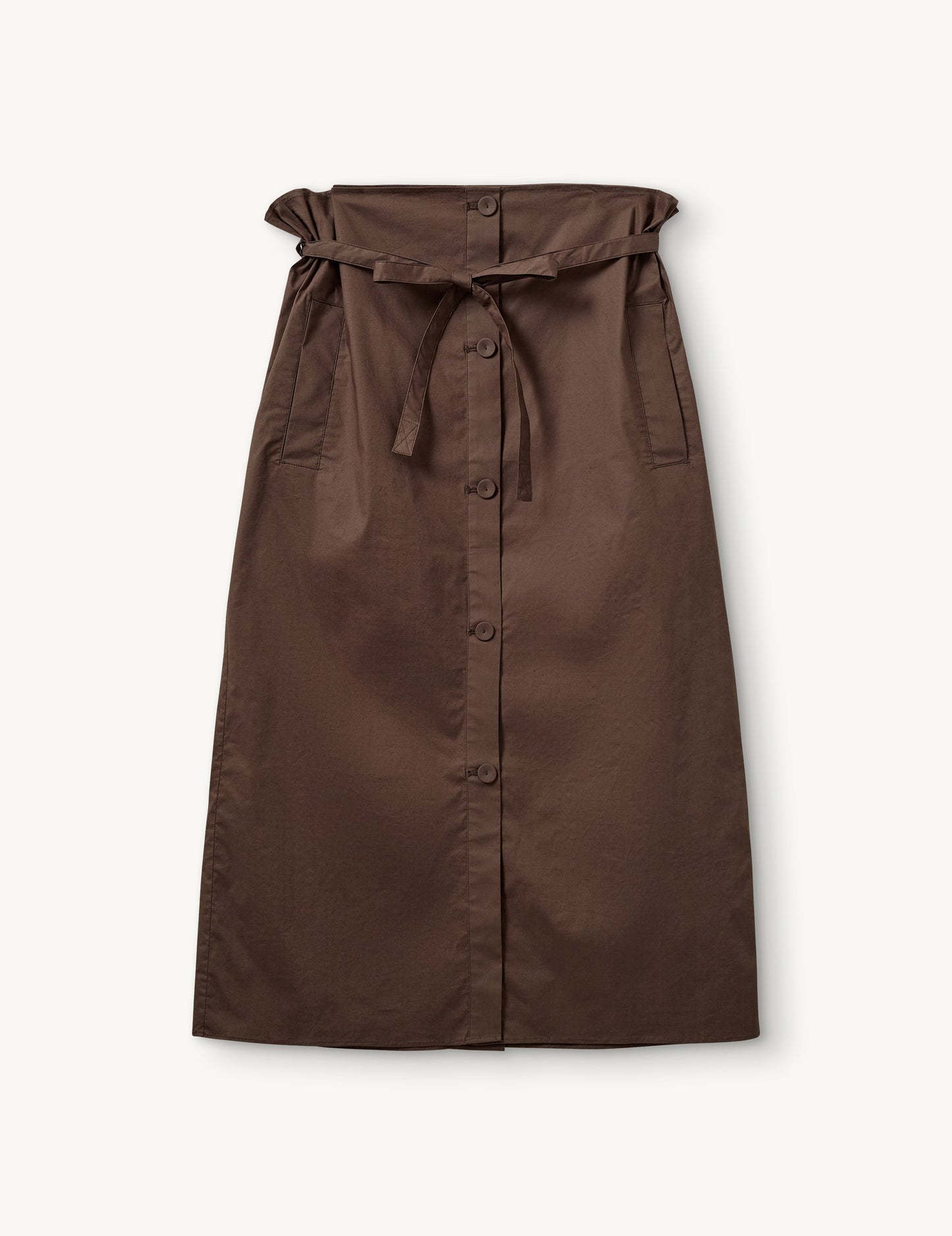 CYPRUS MAXI SKIRT CHOCOLATE