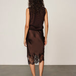 HERBERT SKIRT -JAVA BROWN