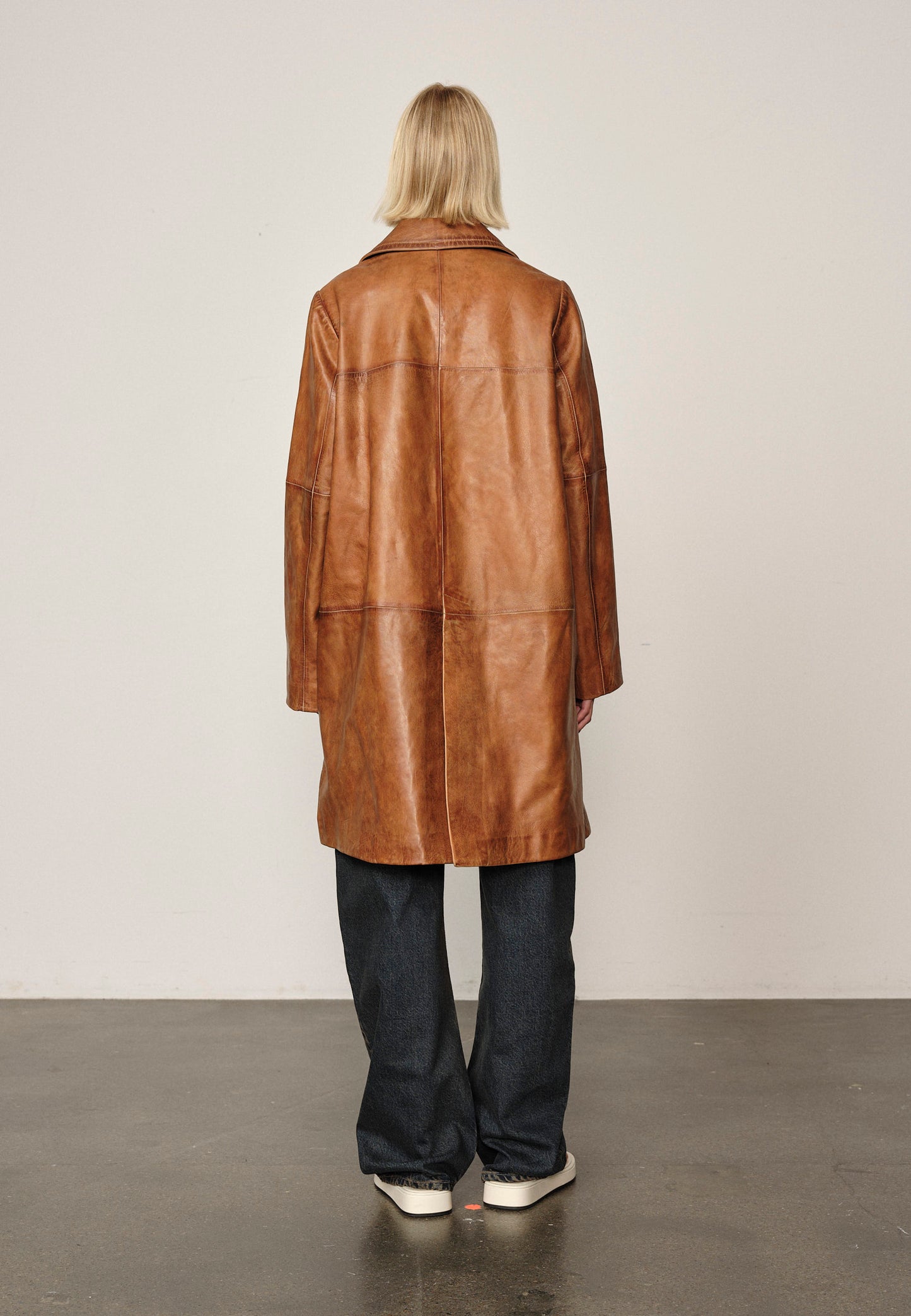 SHELLY LEATHER COAT