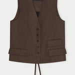 SAMOS VEST JAVA BROWN