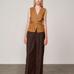 LOTUS MIDT WAIST PANTS JAVA BROWN