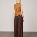 LOTUS MIDT WAIST PANTS JAVA BROWN