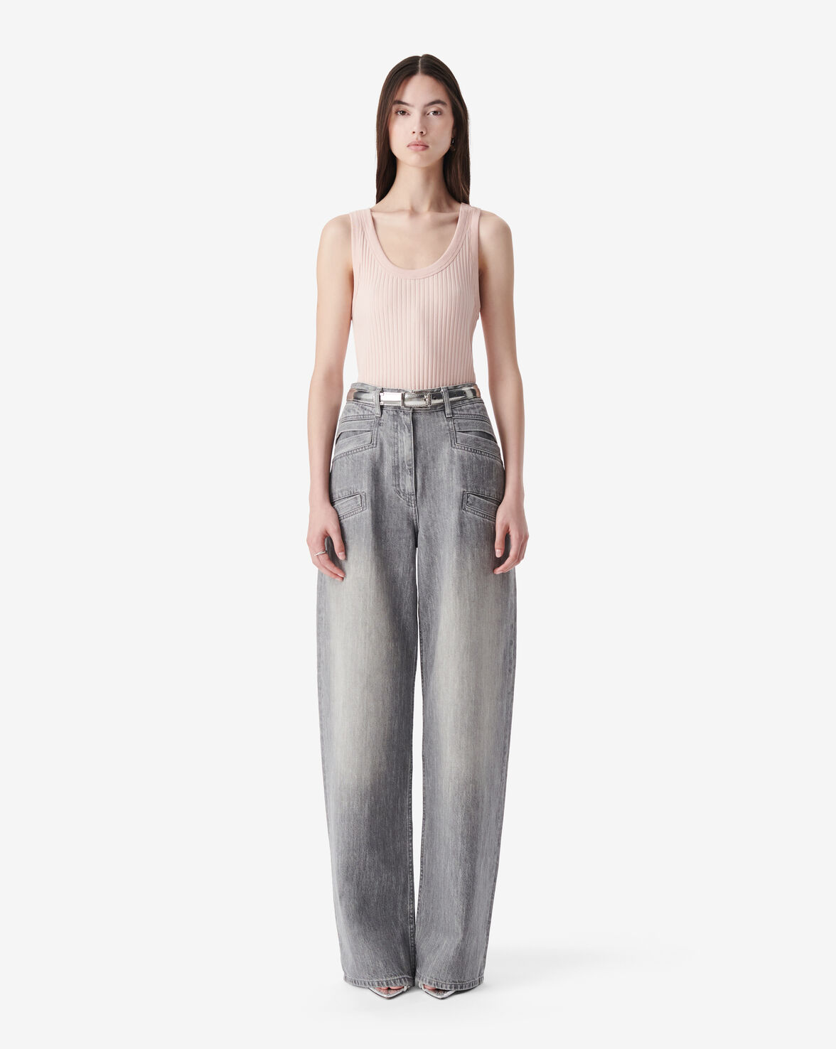 CROPPED RIBBED TANK TOP