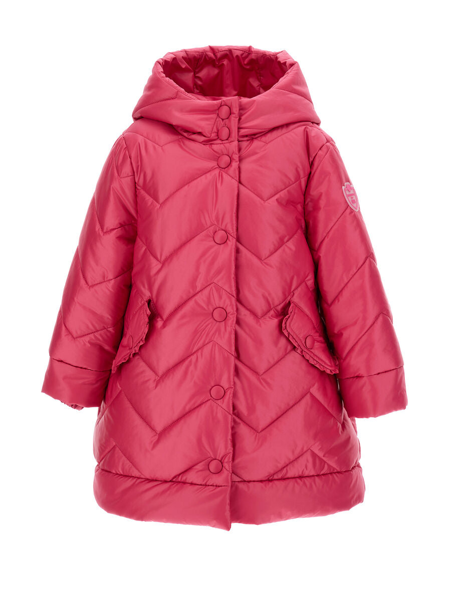 MONNALISA Quilted technical fabric down jacket