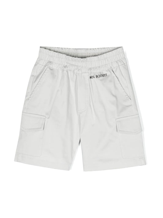 NEIL BARRETT KIDS Logo-print Shorts