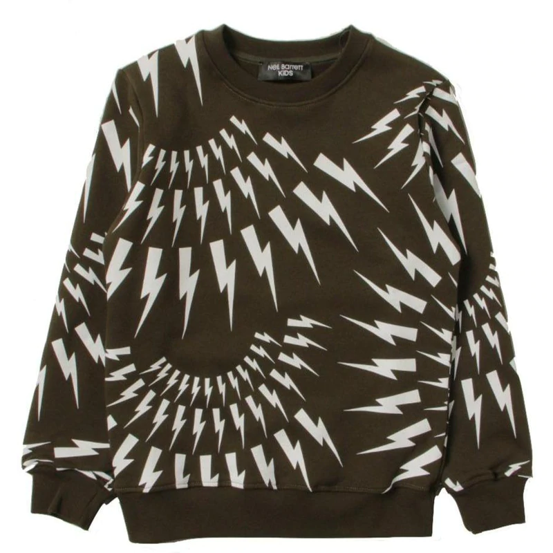 NEIL BARRETT KIDS Boys Khaki Sweatshirt