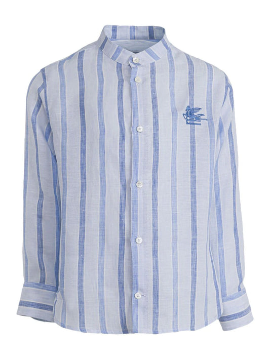 ETRO KIDS Striped Linen Shirt