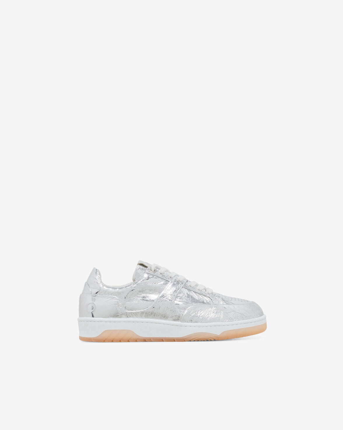 IRO ALEX SILVER LEATHER SNEAKERS