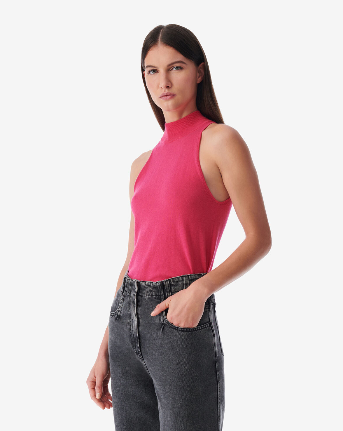 IRO MAEWA High-neck Sleeveless Sweater