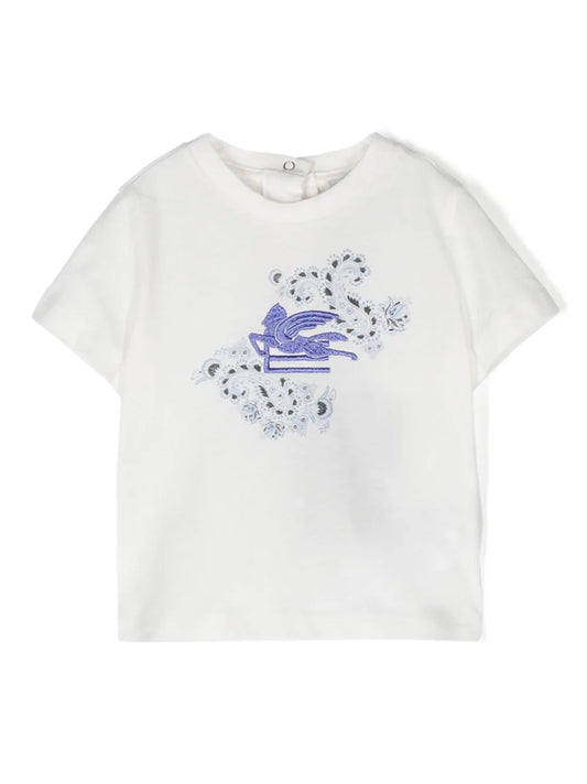 ETRO KIDS Pegaso-motif Cotton T-shirt