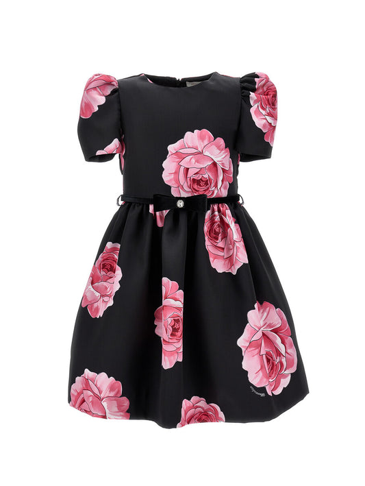 MONNALISA Rose mikado dress