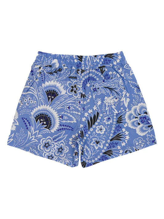 ETRO KIDS Paisley-print Drawstring Shorts