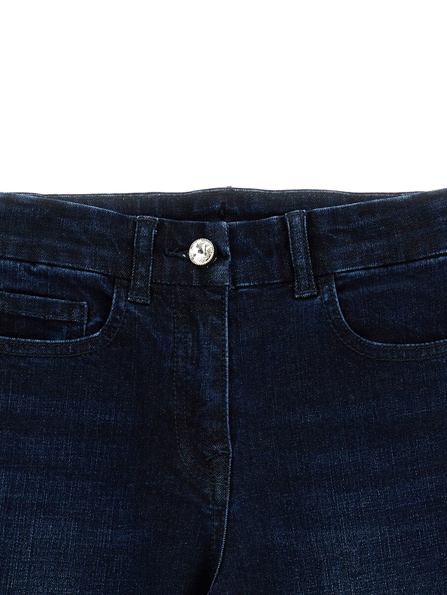 MONNALISA Wide leg denim jeans