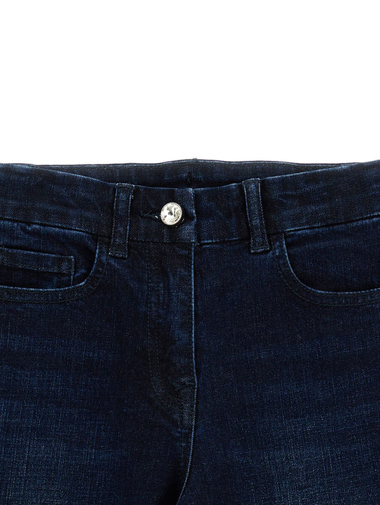 MONNALISA Wide leg denim jeans