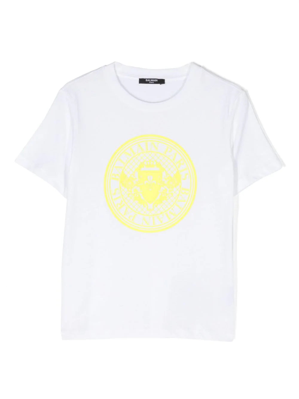 BALMAIN KIDS Cotton Coin-print T-shirt in White