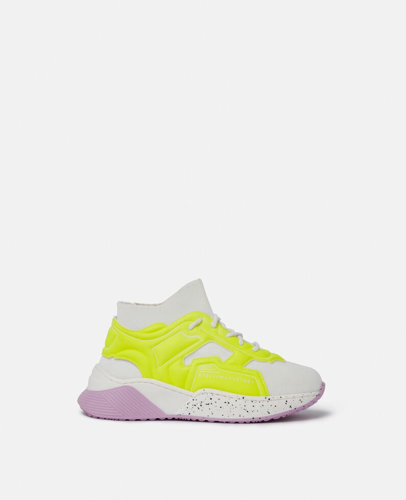 STELLA McCARTNEY KIDS Neon Cage Lace-Up Sock Trainers
