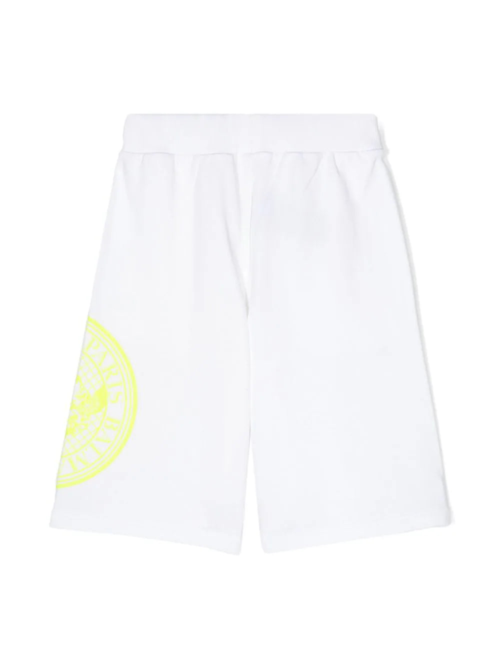 BALMAIN KIDS Coin-print Cotton Shorts in White