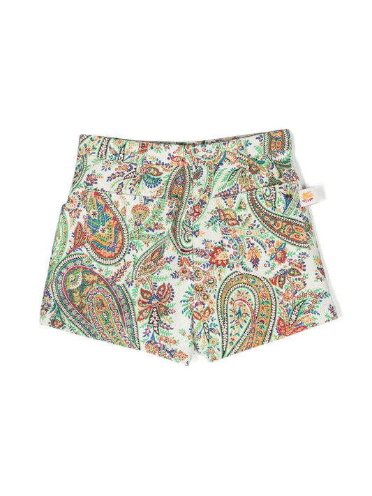 ETRO KIDS Paisley-print Shorts