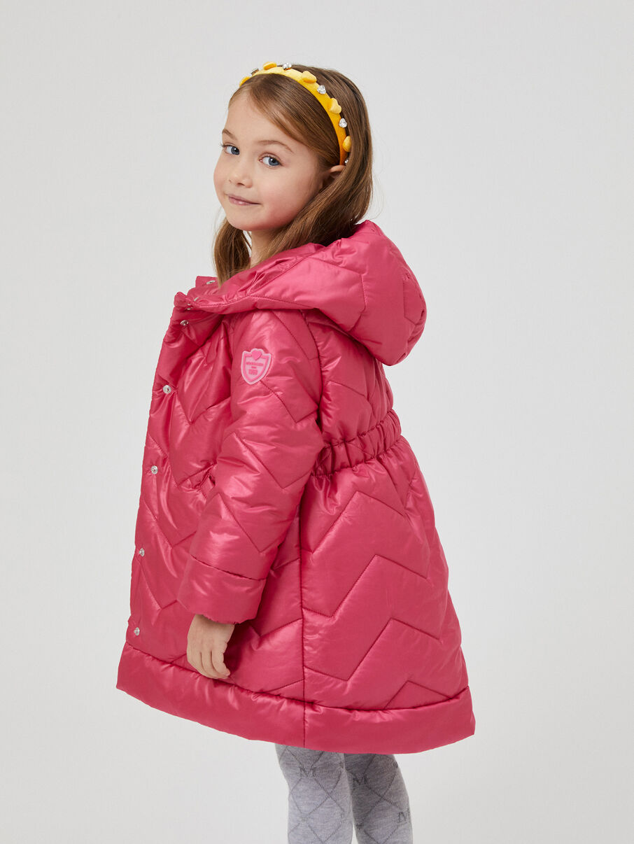 MONNALISA Quilted technical fabric down jacket