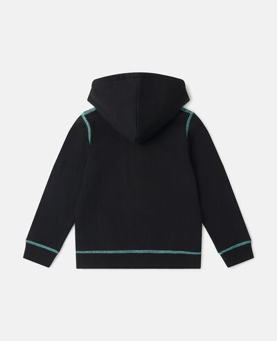 STELLA McCARTNEY KIDS Neon Trim Zip Hoodie