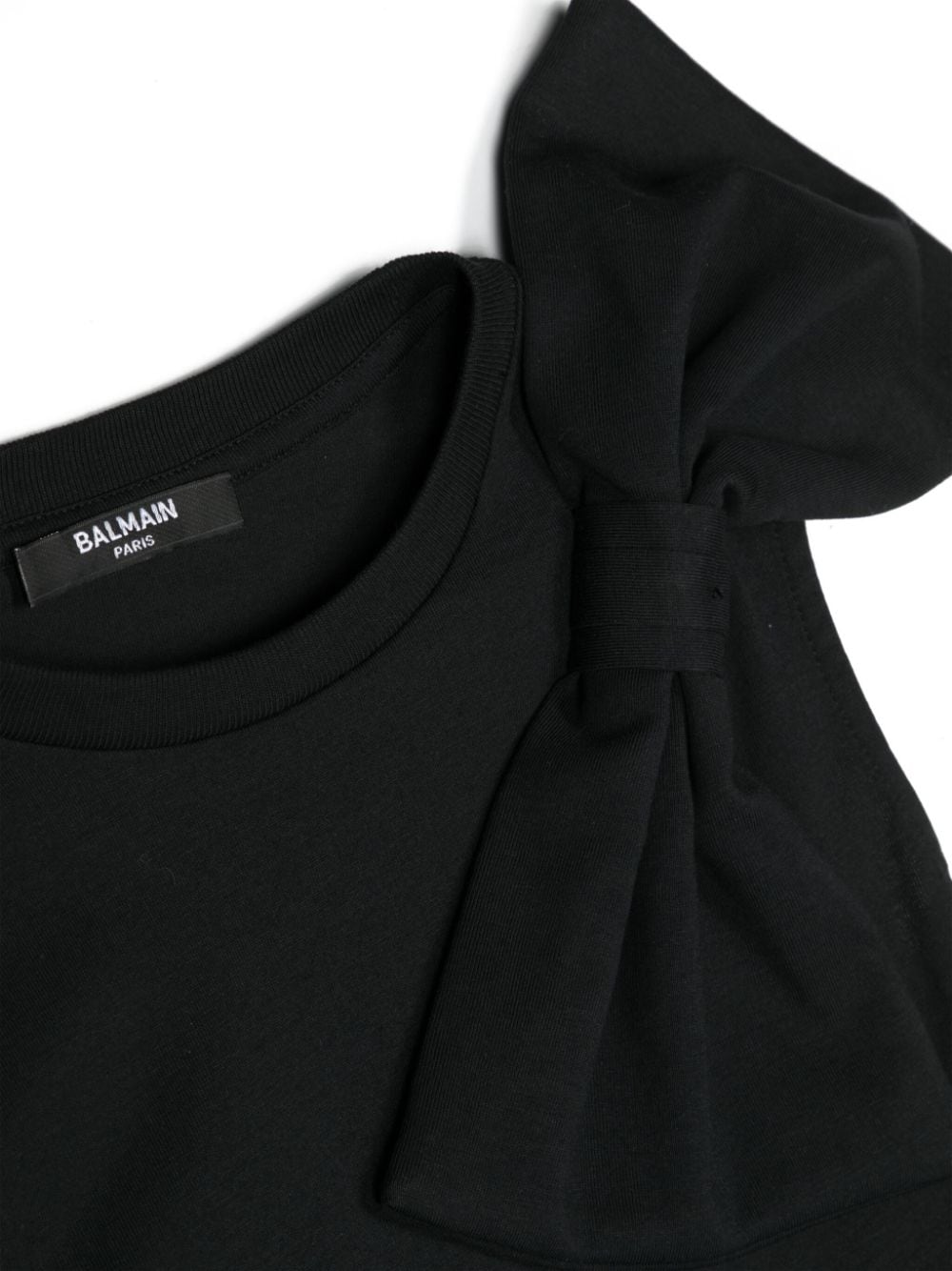 BALMAIN KIDS Bow-detail Cotton Dress